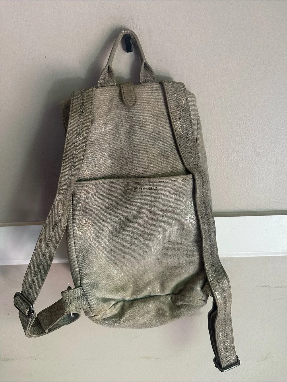 Aimee Kestenberg Tamitha Grey & Rose Gold Leather Backpack